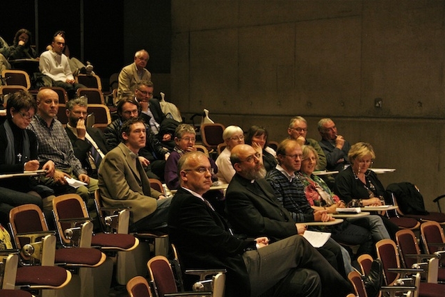 Attendees pictured at the public lecture 'The Ecumenical Consequences of the Anglican Communion' by the Revd Canon Paul Avis in Trinity College Dublin. The lecture was jointly organised by the Church of Ireland Theological Institute, the Dublin Council of Churches, IRCHSS and the Irish School of Ecumenics.