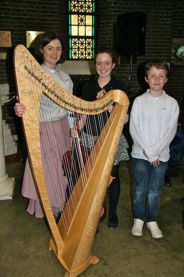 The Revd Anne-Marie O'Farrell and her children provided the music at the Church's Ministry of Healing Annual Thanksgiving Service and Gift Day in St George & St Thomas’ Church in Dublin city centre.