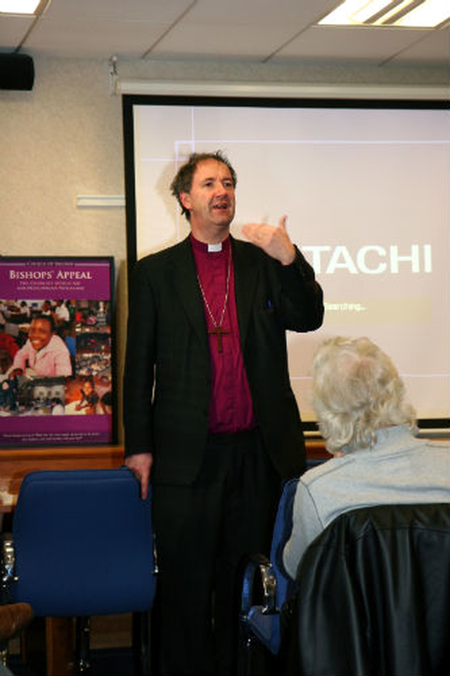 Bishop Michael Burrows, chairman of Bishop’s Appeal, launches the organisation’s 2012 campaign, ‘Educate for Life’ in Church of Ireland House, Rathmines.