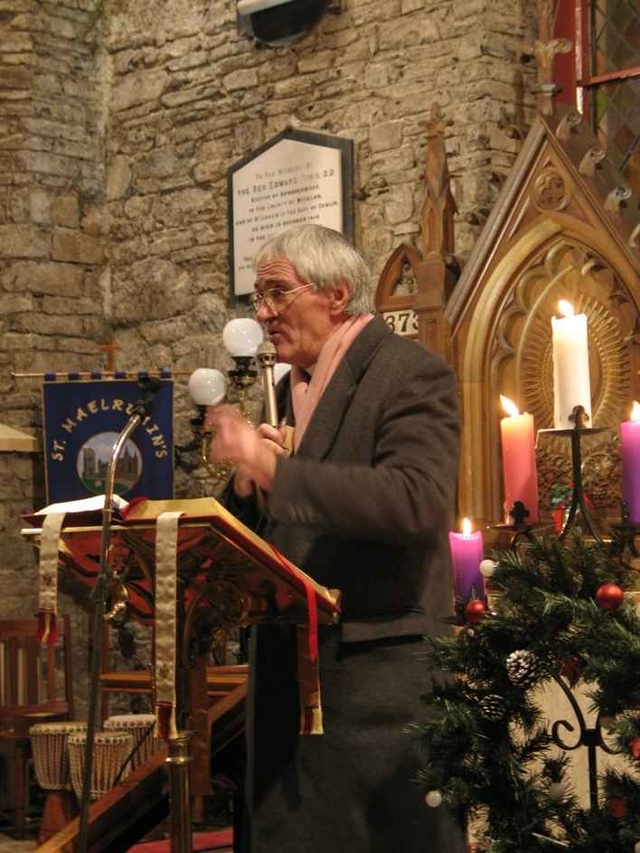 The Revd Canon Horace McKinley, Chairman of the Discovery Committee speaking at the Discovery Praise Night on New Years Eve.