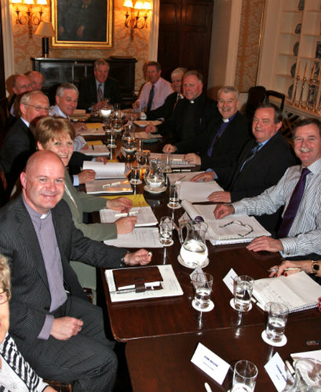 Members of the board of Protestant Aid who attended the organisation’s annual general meeting. 