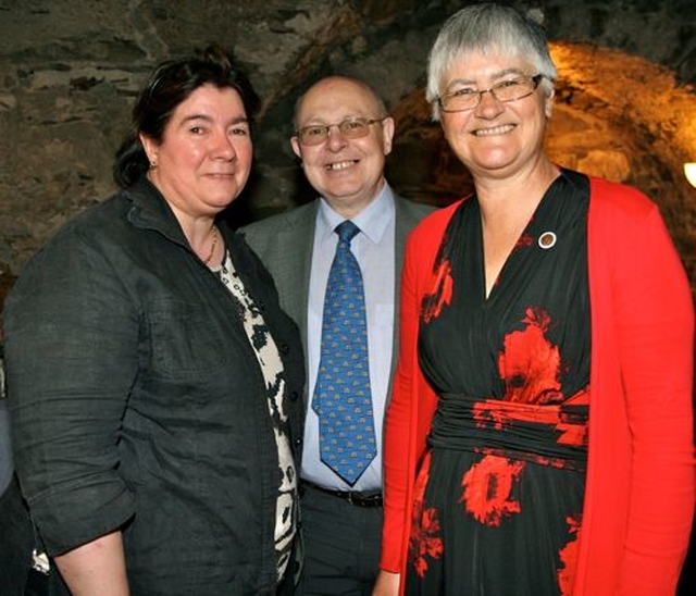 Inez Jackson and David and Margaret Wynne at the Friends of Christ Church annual lunch in the Crypt following the Trinity Sunday Patronal Service in the Cathedral.