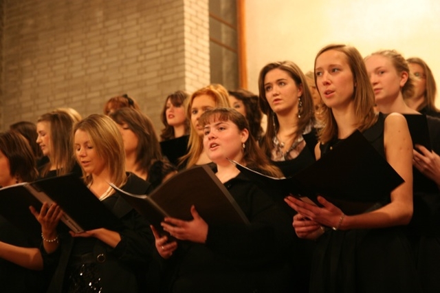 Members of the Church of Ireland College of Education Choir at the College's Carol Service in the Chapel.