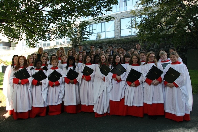 The King's Hospital School Choir pictured at the Opening of the Michaelmas Law Term Service, St. Michan's Church.
