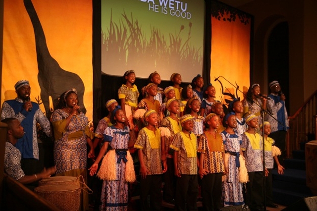 The WATOTO Children's Choir from Uganda in concert in Rathfarnham Parish Church. 