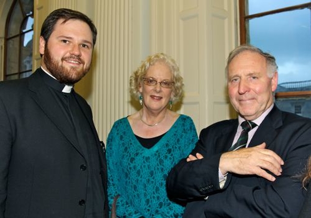 The Revd Stephen Farrell, Dr Margaret Daly–Denton and Canon Adrian Empey attended the launch of the newly redesigned SEARCH journal and website in the TCD Gallery Chapel. 