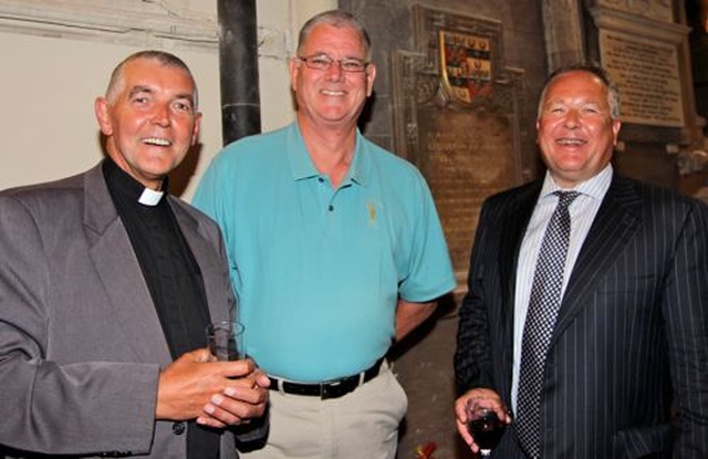 Pictured at the official reopening and rededication of the Lady Chapel of St Patrick’s Cathedral on July 9 were the Archdeacon of Dublin, the Ven David Pierpoint; the Bishop of Oklahoma, the Rt Revd Ed Konieczny; and Lyndon McCann SC. 