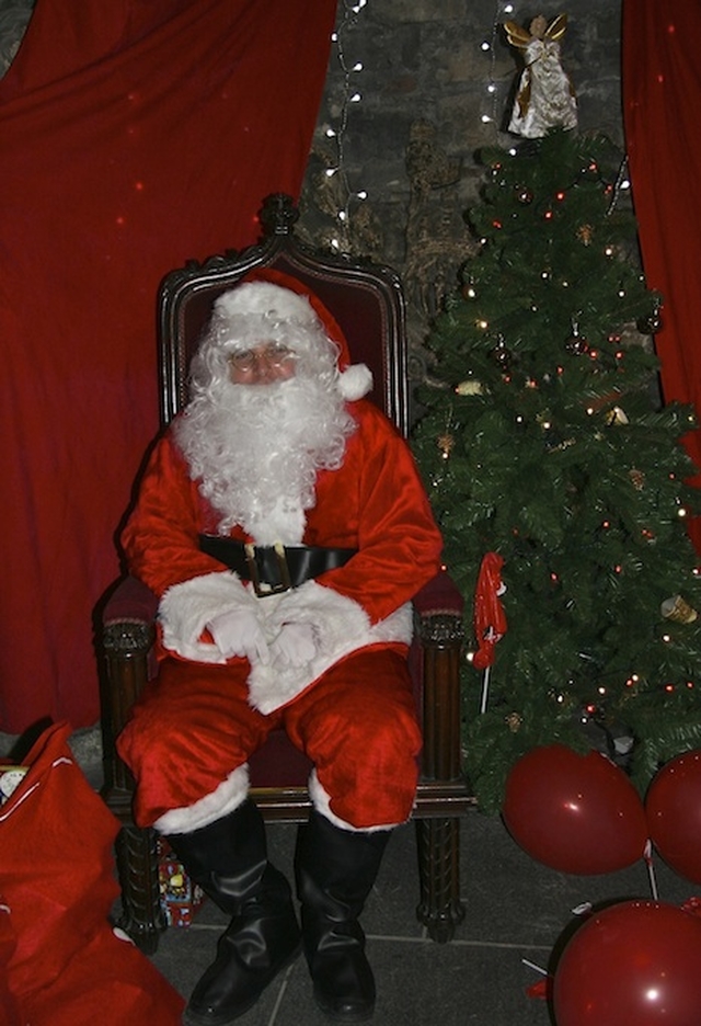 Santa Claus pictured at the Christmas Market in Christ Church Cathedral.
