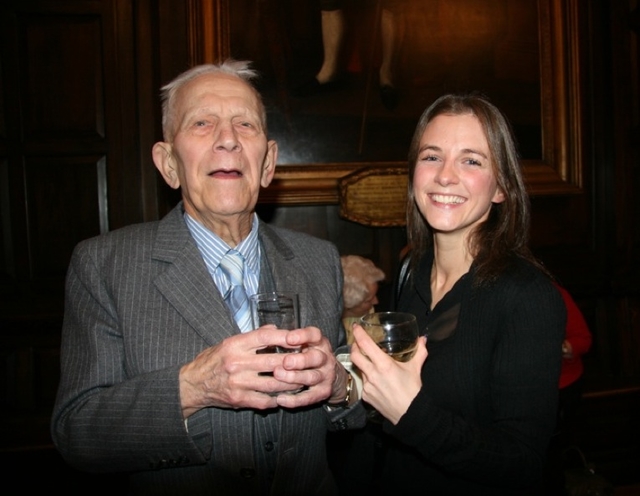 Ronald Rumball, parishioner, and Nicola Pirepoint, representing Nicholls Funeral Directors, pictured at the launch of the Friends of St Ann's Society in the Mansion House, Dawson Street, Dublin. 