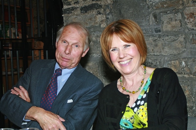 Des Kinsella and Jean Campbell at the Friends of Christ Church Lunch in Christ Church Cathedral. Photo: David Wynne.