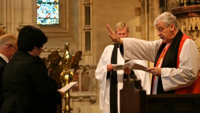 New Lay Ministers and Parish Readers are commissioned by Archbishop  Michael Jackson in Christ Church Cathedral having been presented by the Director of Lay Ministry, Revd John Tanner. 
