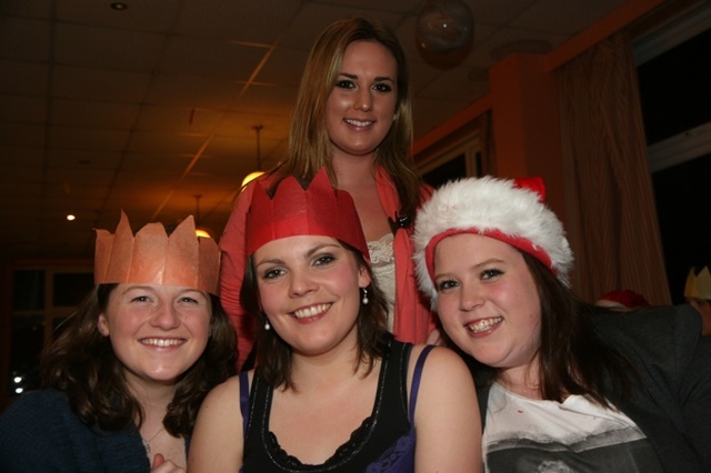 Pictured at the Church of Ireland College of Education Christmas Party are (l-r) Gwenda Neill, Hazel Stanley (standing), Susan Helen and Jennifer Hollingsworth.