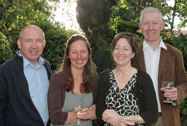 Jonathan and Bridie Cooke and Elen and Kevin Bailey enjoyed a good evening out at the annual Sandford and Milltown Strawberries and Wine event.
