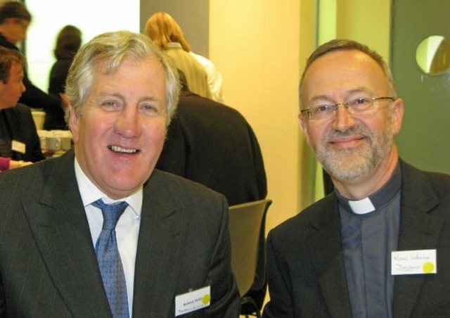 Robert Neill, Powerscourt & Revd Nigel Waugh, Delgany at Diocesan Synod.