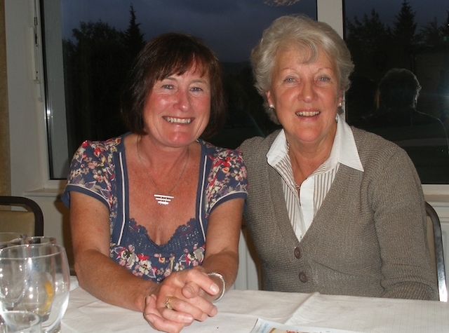 Jane Jones (Zion) and Hazel Crawford (Whitechurch) pictured at the Mother's Union recent golfing competition in Rathfarnham Golf Club. The four participating teams represented Taney, Whitechurch and Zion branches of the MU. Photo: Jennifer O'Regan.