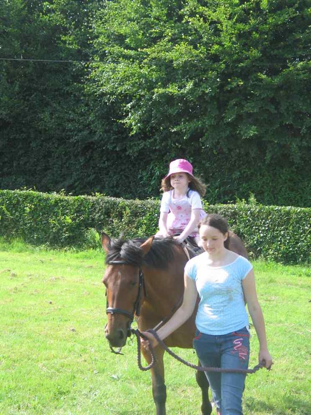 Horse riding at parish fete in Co Wicklow.