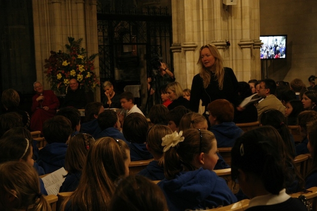 The Revd Sonia Giles, Rector of Sandford, pictured at the Diocesan Schools Service in Christ Church Cathedral.