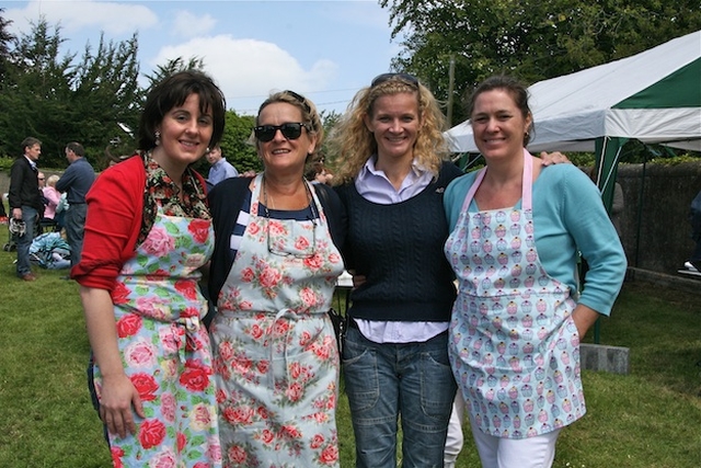 Caroline Farrar, Carolyn Bowden, Pippy Proger and Linda Dooley at the Delgany Parish Fun Day.