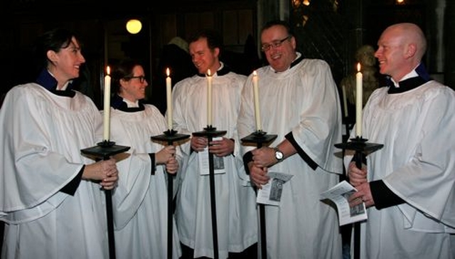 Students from the Church of Ireland Theological Institute were among those who lit the Advent Procession in Christ Church Cathedral on Sunday December 2. 