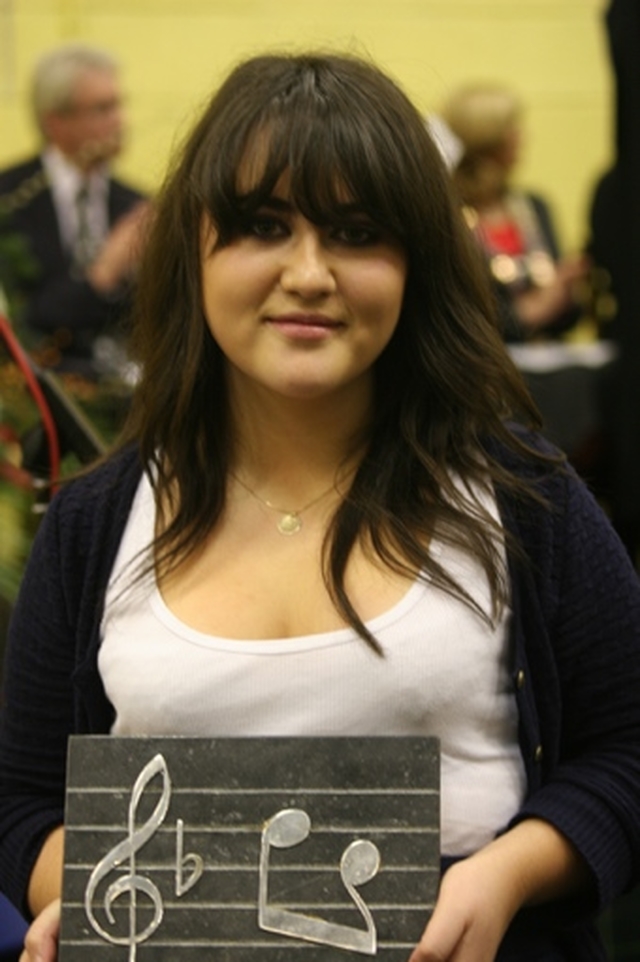 Ellen Quinn who won the Larkin Prize for Singing, Speach and Drama and the Bradley Trophy and Prize for Music at the King's Hospital Charter Day festivities.