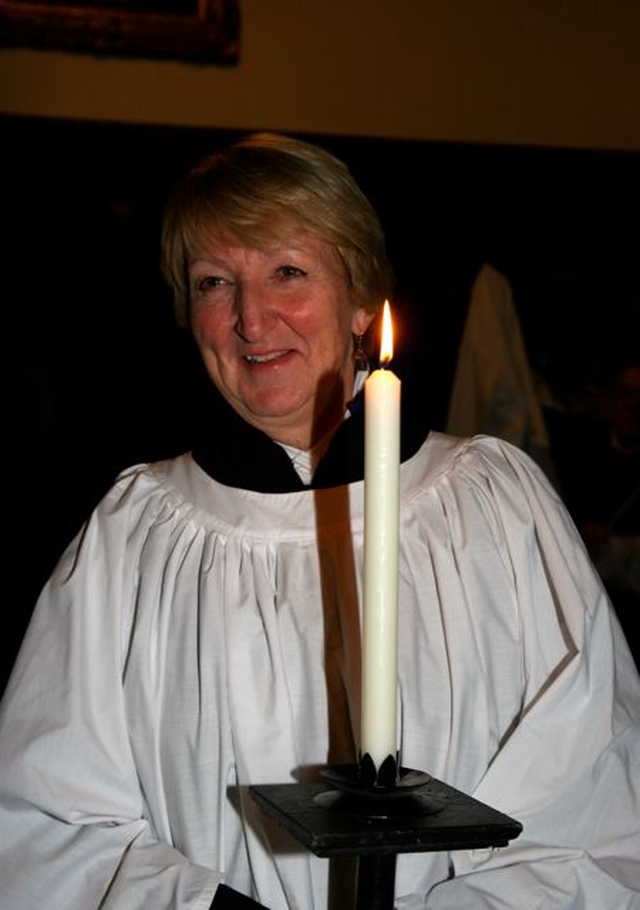Celia Dunne was one of the candle bearers for the Advent Procession in Christ Church Cathedral on Sunday December 2. 