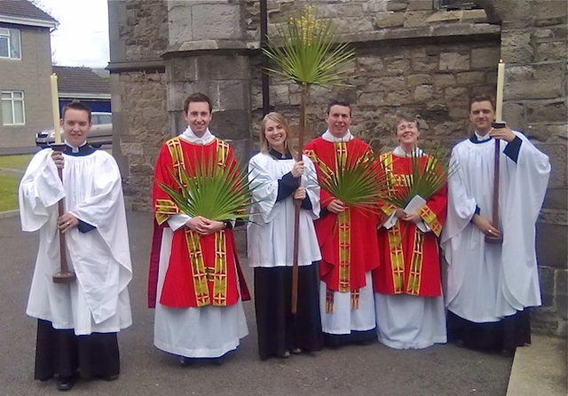 Palm Sunday Procession at All Saints' Church, Grangegorman. Photo: Fred Meijer.