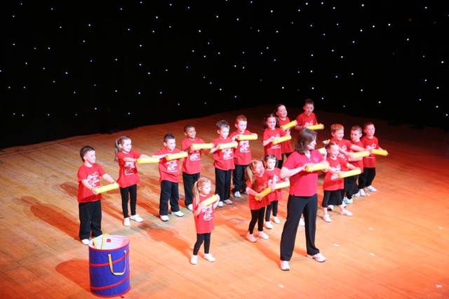 A group of young people perform at the Mothers' Union Award and Variety Show at the National Concert Hall.
