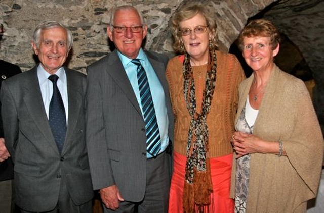 Glenn Thompson, Michael Denton, Margaret Daly Denton and Iris Thompson at the Friends of Christ Church annual lunch in the Crypt following the Trinity Sunday Patronal Service in the Cathedral.