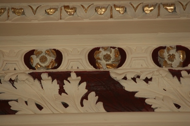 Pictured is the detail of some of the molding in St Ann's Church, Dawson Street, Dublin, recently re-opened following refurbishment.