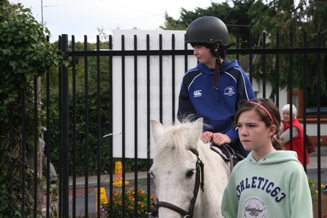 On horseback at the Rathmichael Parish Fete.