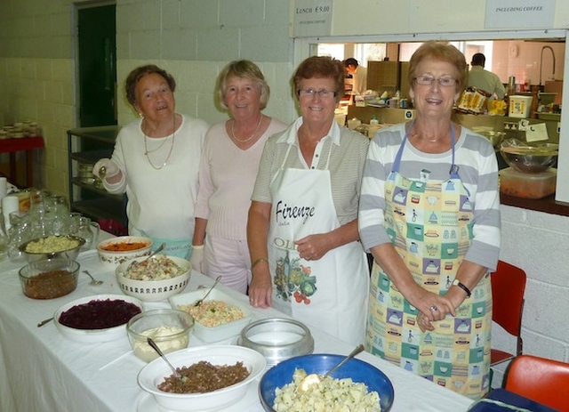 Ladies from Kill O' The Grange serve lunch at St. Mary's Home Autumn Fayre. Photo: Ted Morrissey

