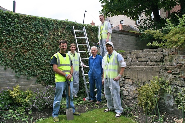 Urban Soul Volunteers at a community house in Dublin city centre.