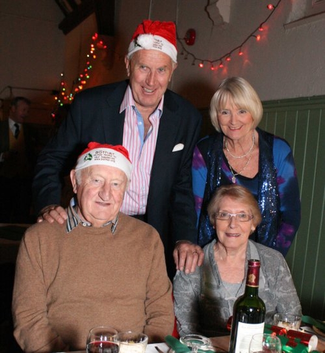 Eddie & Joyce Brownell, and Ivan and Olga Greene at the recent Sandford & St Philips Christmas Festivities in St Philip’s, Milltown Parish Hall.