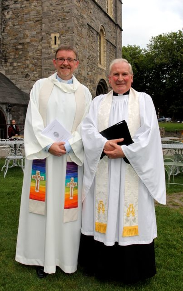 The Revd Eugene Griffin following his ordination to the priesthood with Canon Paul Houston, Rector of Castleknock and Mulhuddart with Clonsilla, where Eugene is Curate. 