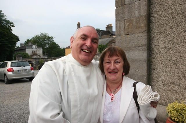 Pictured is the Revd David Frazer with Inez Cooper in Lucan at the celebration of the 25th Anniversary of the ordination of the Revd Scott Peoples, Rector of Leixlip and Lucan.