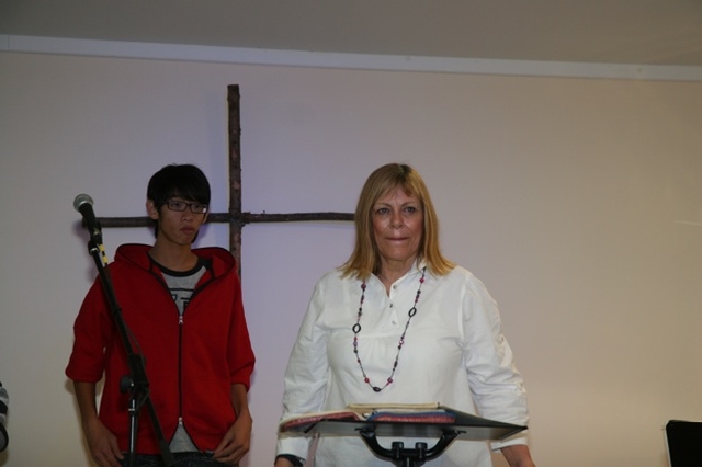 Author and Evangelist Jackie Pullinger speaking in Redcross, Co Wicklow. 