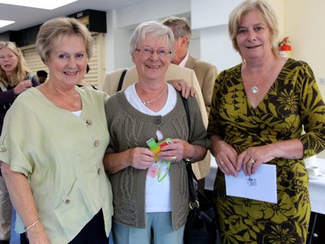 A special service to mark the 40th anniversary of Rathdown School took place this morning (September 4). Pictured following the service were Bertha Hutson who was secretary to former principal, Miss Mew, for 41 years; retired teacher, Phyl Walsh; and Deirdre Moppett who works in the school’s accounts department. 