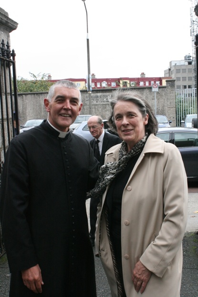 Pictured at the service marking the opening of the Law term in St Michan’s Church are the Archdeacon of Dublin, the Venerable David Pierpoint and the Chief Justice, the Honourable Susan Denham (photo: David Wynne).