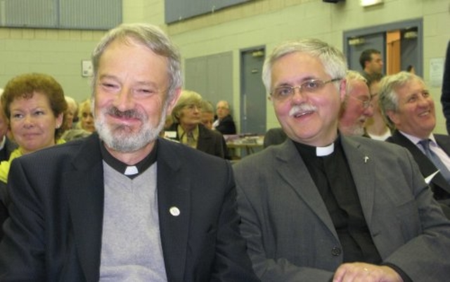 Father Kevin Doran, International Eucharistic Congress and Revd Ken Rue, Wicklow with Killiskey at Synod.