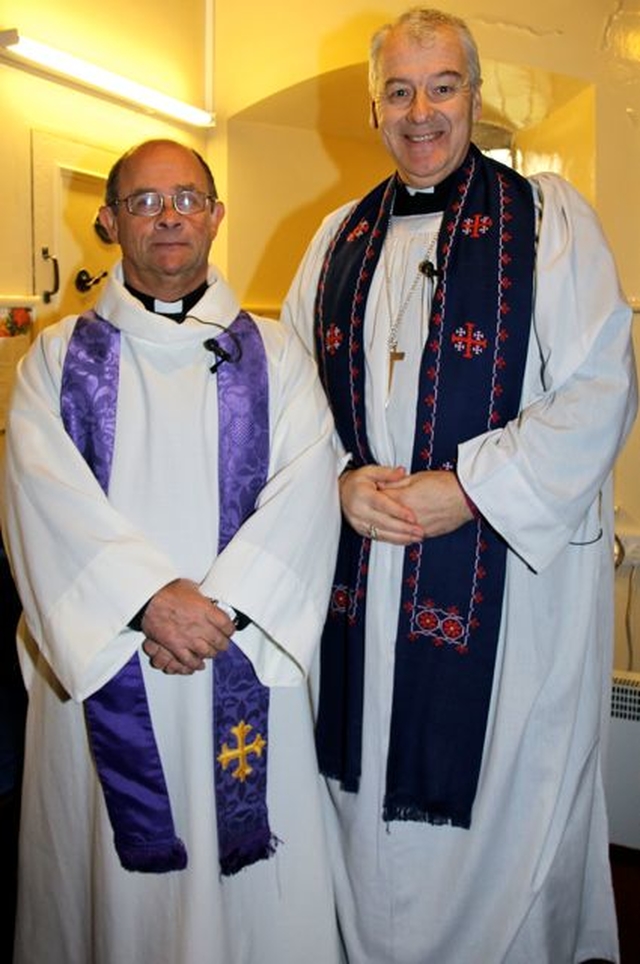 Archbishop Michael Jackson joined Canon George Butler and his parishioners in Holy Trinity Church, Castlemacadam, Avoca, County Wicklow, to worship on the first Sunday of Advent, December first. 
