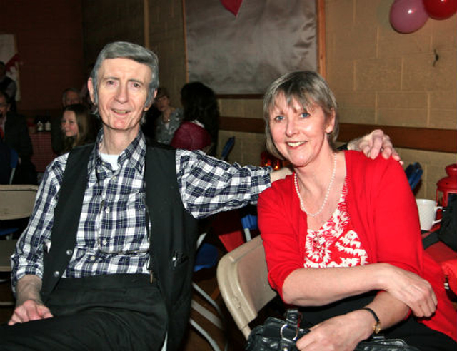 Heather Jeffrey and Harris Chapman relive the memories at the Booterstown Parish 1950s Supper Dance in aid of the Raise the Roof Fund for St Philip and St James’s Church. 