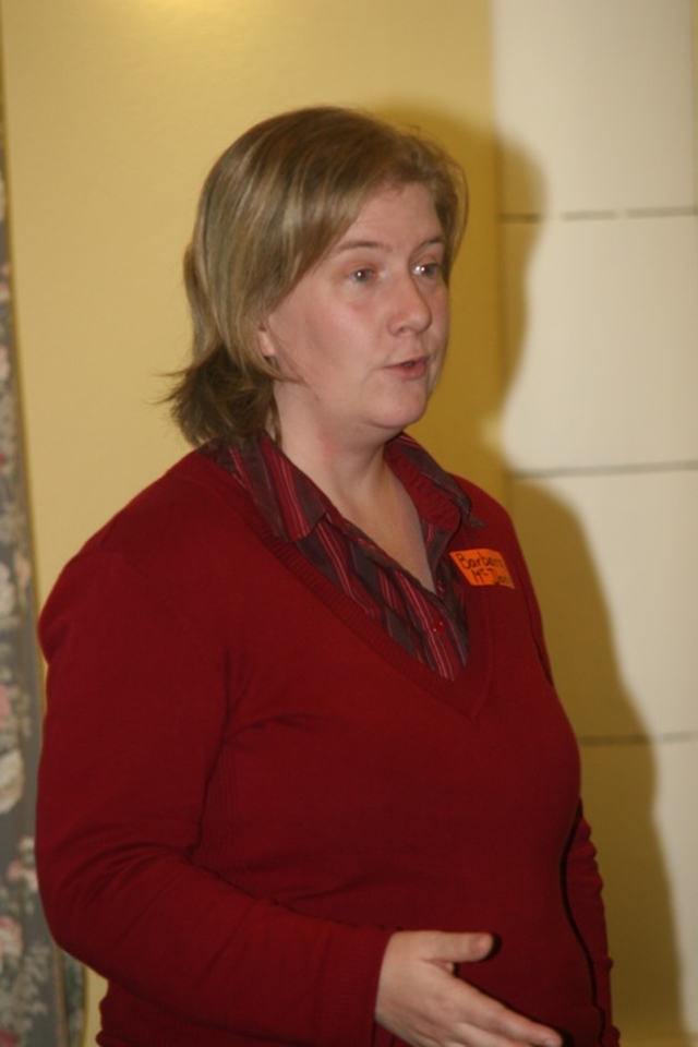 Barbara McDade, Children's Development Officer, Presbyterian Church speaking at the Children's Ministry Training Event in Holy Trinity Rathmines.