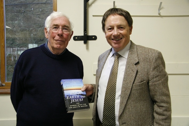 David Boulton, author of 'Who On Earth Was Jesus?', pictured with Andrew Furlong of the Open Christianity Network.