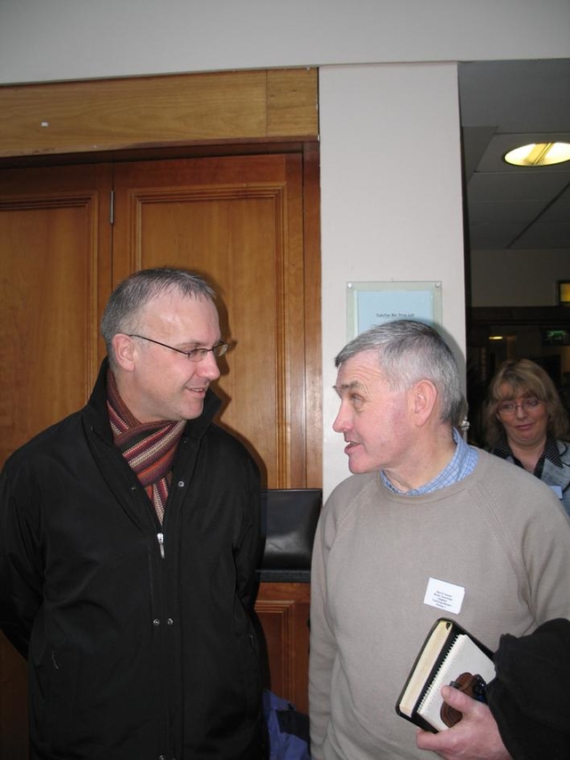 The Director of the Church of Ireland Theological Institute, the Revd Dr Maurice Elliott and the Revd Canon Brian Courtney of Clogher Diocese at the ministry formation consultative meeting in Dublin.