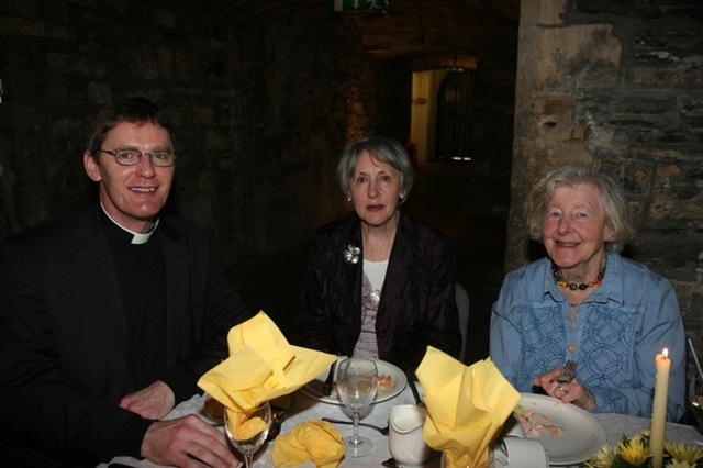 Pictured at a dinner for the Friends of Christ Church Cathedral are the Canon Pastor of the Cathedral, the Revd Canon Mark Gardner, Irene Hayes and Margaret Mack.