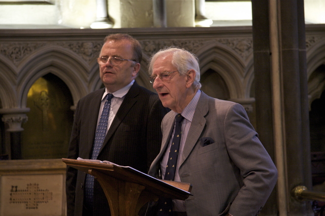 David O'Morchoe of the Royal British Legion spoke after Patrick Hugh Lynch's lecture.