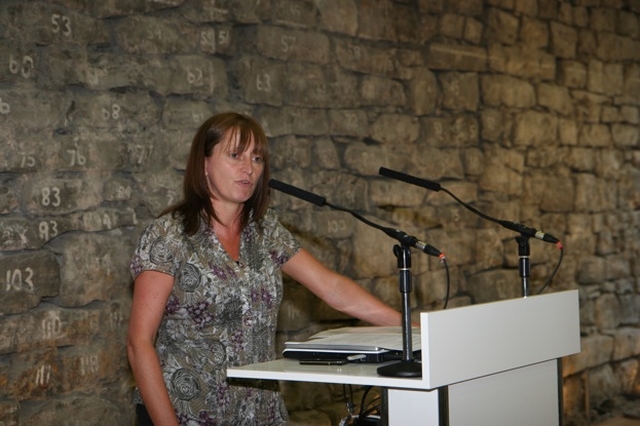 Pictured is Denise Wright from City Church, Belfast speaking at the launch of the Irish Churches' Affirmations on Migration, Diversity and Interculturalism, a document to assist churches and faith communities in promotion the integration of migrants.