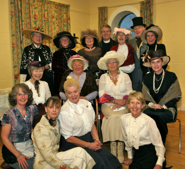 Rathmichael Parishioners get dressed up for the Edwardian Tea Party to celebrate Nollag na mBan.