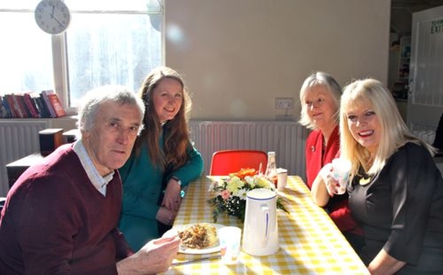Alan Manning, the Revd Ása Bjork Ólafsdottir, Cllr Patricia Stewart and Deputy Mary Mitchell O’Connor in the Dining Room at Christ Church, Dun Laoghaire during its first anniversary celebrations. 