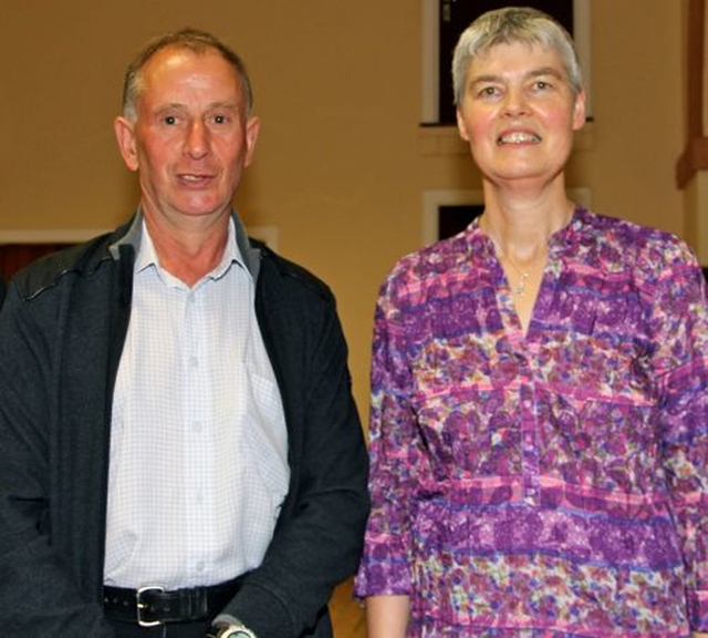 Robert Power and Florence Binions are pictured following the institution of the Revd Brian O’Reilly in Rathdrum and Derralossary with Glenealy.